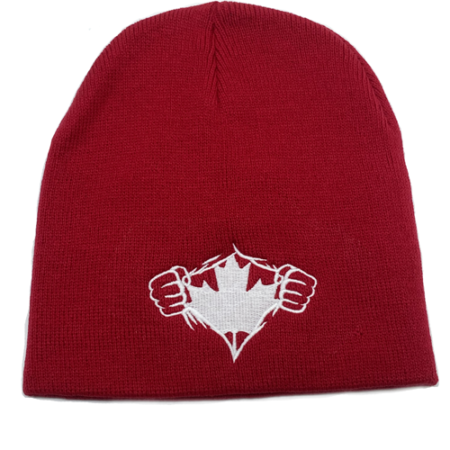 Canadian at Heart Red & White Winter Hat