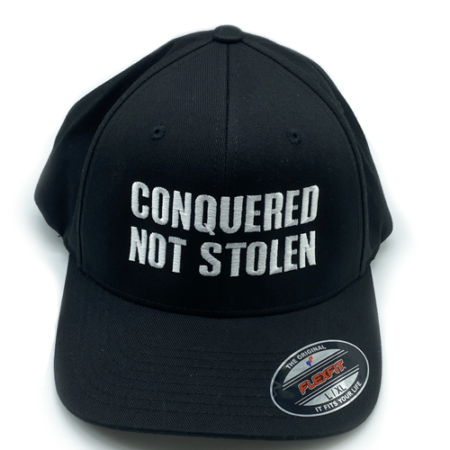 Conquered Not Stolen Black Flex Fit