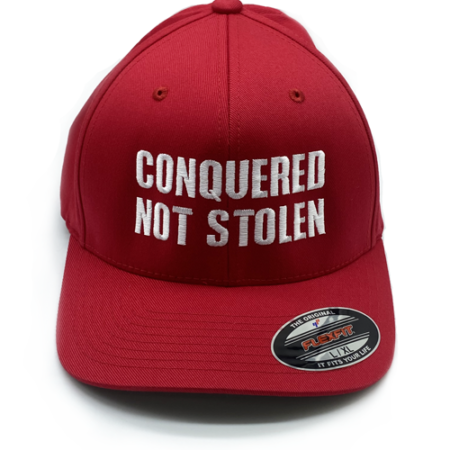 Conquered Not Stolen Red Flex Fit