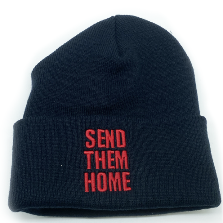 Send Them Home Black Beanie