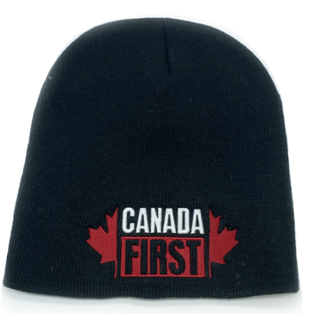 Canada First Black Winter Hat